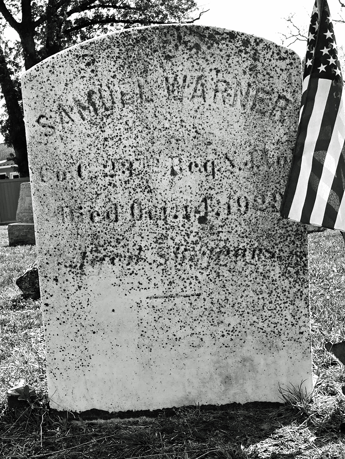 Samuel Warner: gravestone